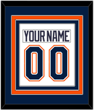 New York Nameplate & Number (Back) Combined - Home/Road White (1998-2007) - Triple Mat 2