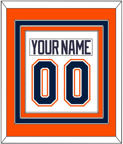 New York Nameplate & Number (Back) Combined - Home/Road White (1998-2007) - Premier Tier 3