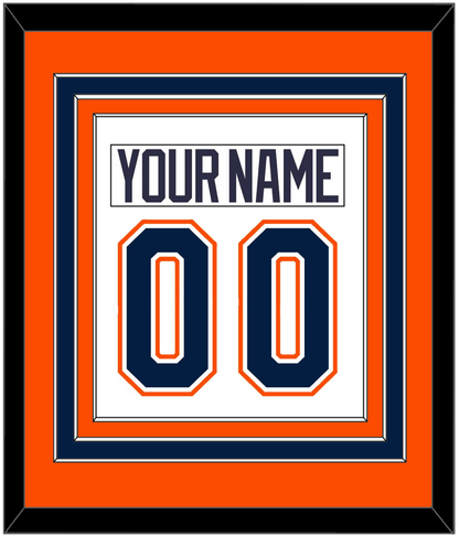 New York Nameplate & Number (Back) Combined - Home/Road White (1998-2007) - Premier Tier 3
