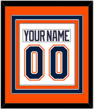 New York Nameplate & Number (Back) Combined - Home/Road White (1998-2007) - Triple Mat 3