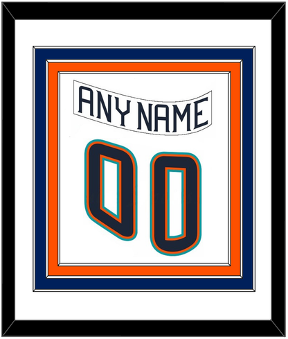 New York Nameplate & Number (Back) Combined - Home White (1995-1998) - Premier Tier 1