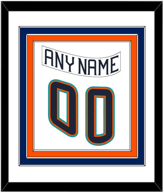 New York Nameplate & Number (Back) Combined - Home White (1995-1998) - Premier Tier 1