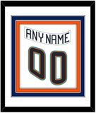 New York Nameplate & Number (Back) Combined - Home White (1995-1998) - Triple Mat 1