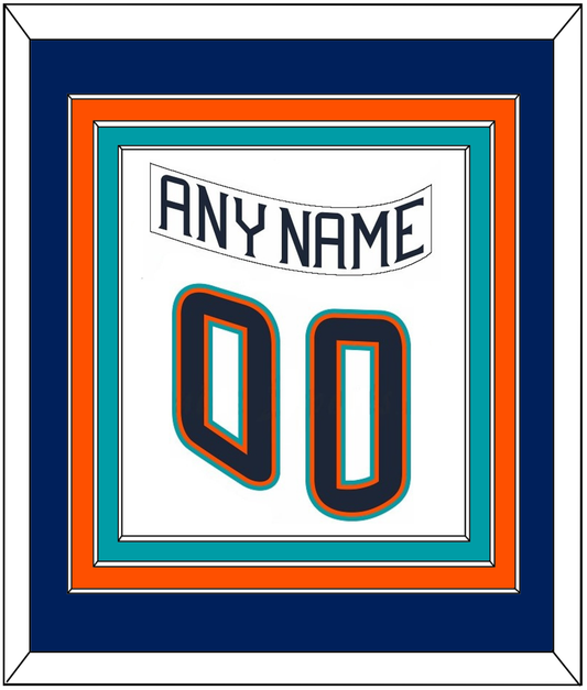 New York Nameplate & Number (Back) Combined - Home White (1995-1998) - Premier Tier 2
