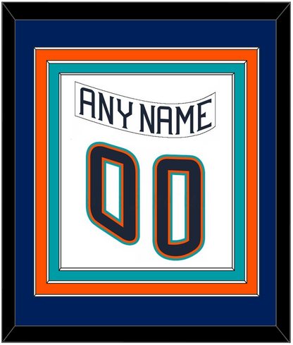 New York Nameplate & Number (Back) Combined - Home White (1995-1998) - Premier Tier 2