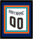 New York Nameplate & Number (Back) Combined - Home White (1995-1998) - Triple Mat 2