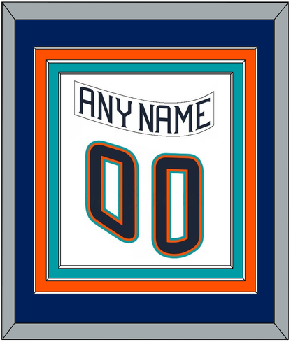 New York Nameplate & Number (Back) Combined - Home White (1995-1998) - Premier Tier 2