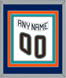 New York Nameplate & Number (Back) Combined - Home White (1995-1998) - Triple Mat 2