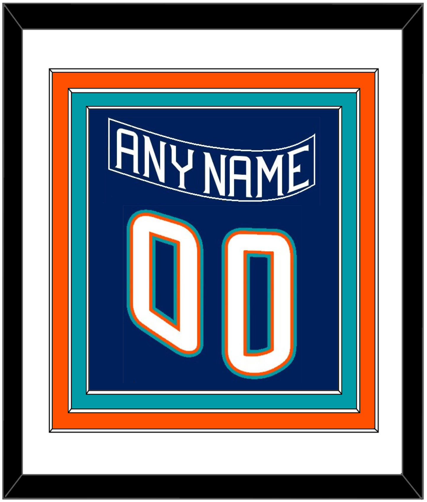 New York Nameplate & Number (Back) Combined - Road Blue (1995-1998) - Premier Tier 1
