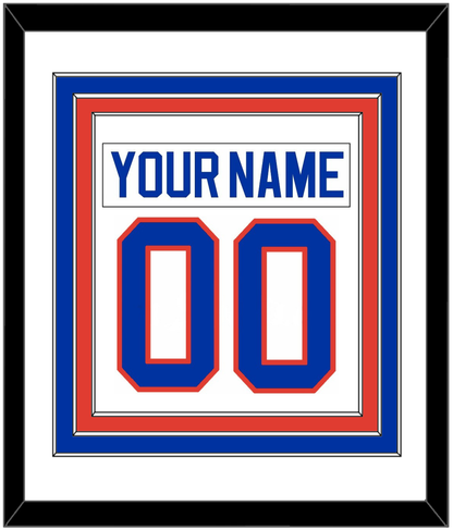 New York Nameplate & Number (Back) Combined - Home White (1984-1995) - Premier Tier 1