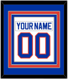 New York Nameplate & Number (Back) Combined - Home White (1984-1995) - Triple Mat 2