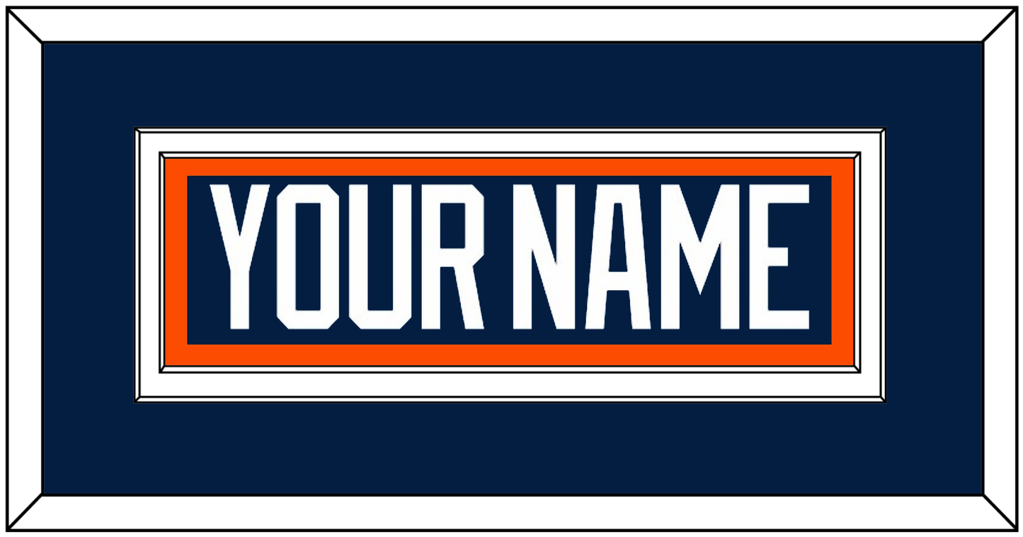 New York Nameplate - Road Blue Jersey (1998-2007) - Signature Tier 2