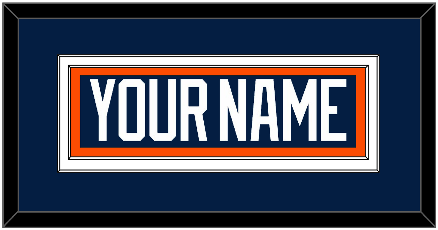 New York Nameplate - Road Blue Jersey (1998-2007) - Signature Tier 2