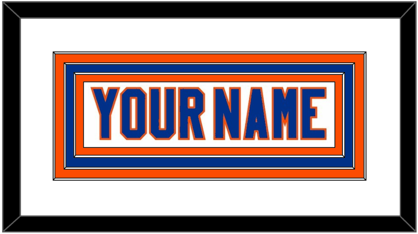 New York Nameplate - Road White - Premier Tier 2