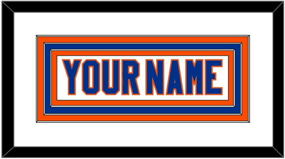 New York Nameplate - Road White - Triple Mat 2