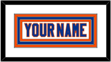 New York Nameplate - Road White - Triple Mat 2