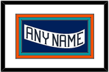 New York Nameplate - Home White (1995-1998) - Triple Mat 1