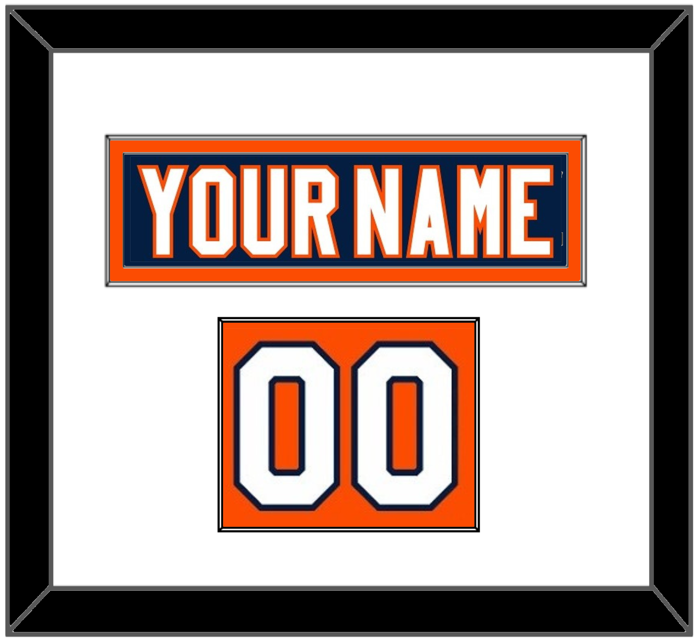 New York Nameplate & Number (Shoulder) - Home Blue (2007-2010) - Essential Tier 1