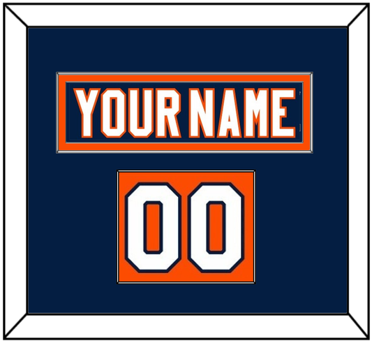 New York Nameplate & Number (Shoulder) - Home Blue (2007-2010) - Essential Tier 2
