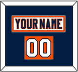 New York Nameplate & Number (Shoulder) - Road White (2007-2010) - Single Mat 2
