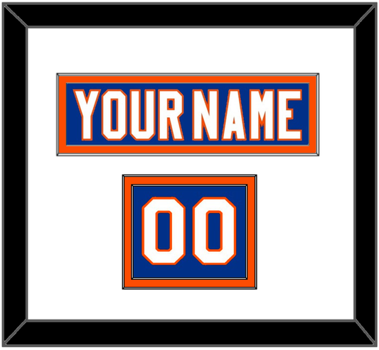 New York Nameplate & Number (Shoulder) - Home Blue - Signature Tier 1
