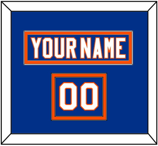 New York Nameplate & Number (Shoulder) - Home Blue - Signature Tier 2