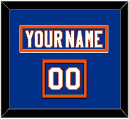 New York Nameplate & Number (Shoulder) - Home Blue - Signature Tier 2