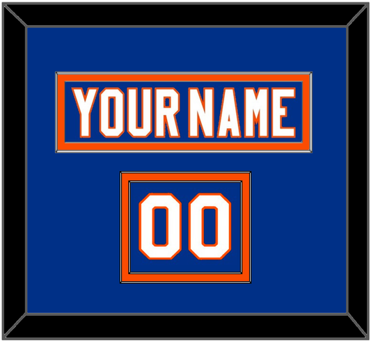 New York Nameplate & Number (Shoulder) - Home Blue - Signature Tier 2