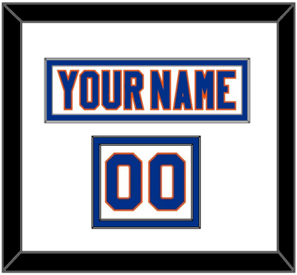 New York Nameplate & Number (Shoulder) - Road White - Signature Tier 1