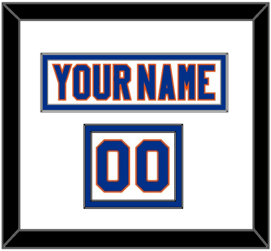 New York Nameplate & Number (Shoulder) - Road White - Signature Tier 1