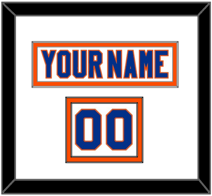 New York Nameplate & Number (Shoulder) - Road White - Signature Tier 2