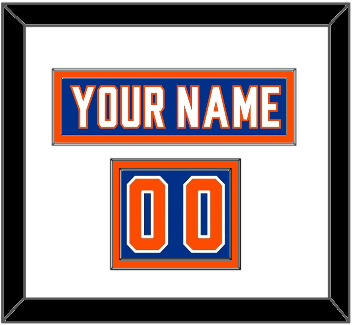 New York Nameplate & Number (Shoulder) - Alternate Blue - Signature Tier 1
