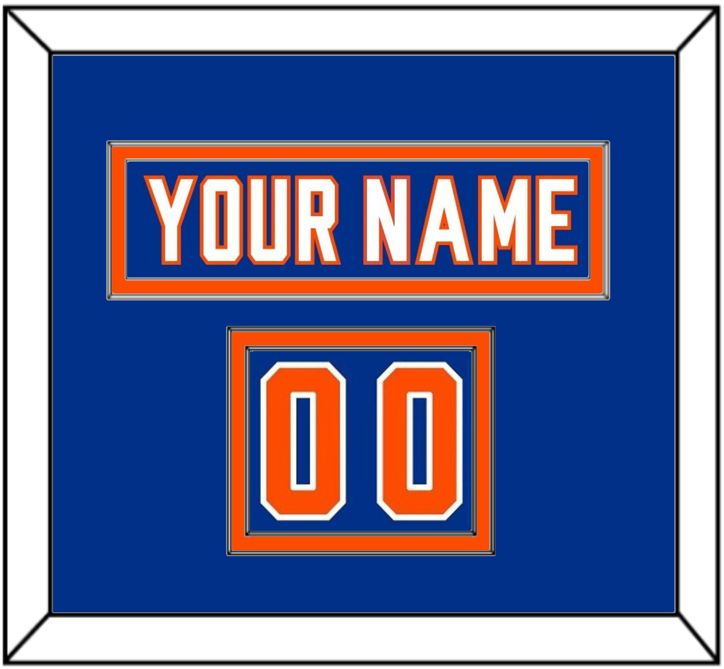 New York Nameplate & Number (Shoulder) - Alternate Blue - Signature Tier 2