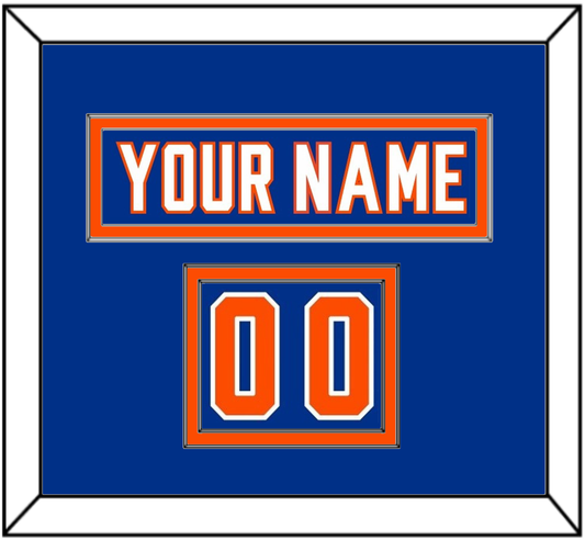 New York Nameplate & Number (Shoulder) - Alternate Blue - Signature Tier 2