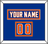 New York Nameplate & Number (Shoulder) - Alternate Blue - Double Mat 2