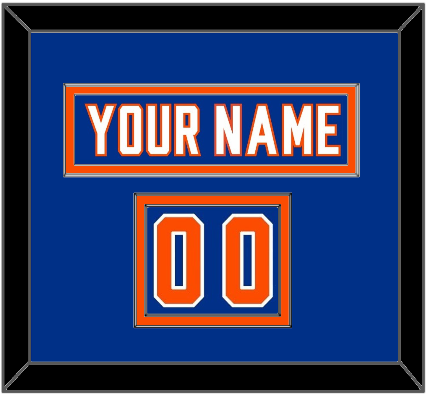 New York Nameplate & Number (Shoulder) - Alternate Blue - Signature Tier 2