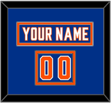 New York Nameplate & Number (Shoulder) - Alternate Blue - Double Mat 2