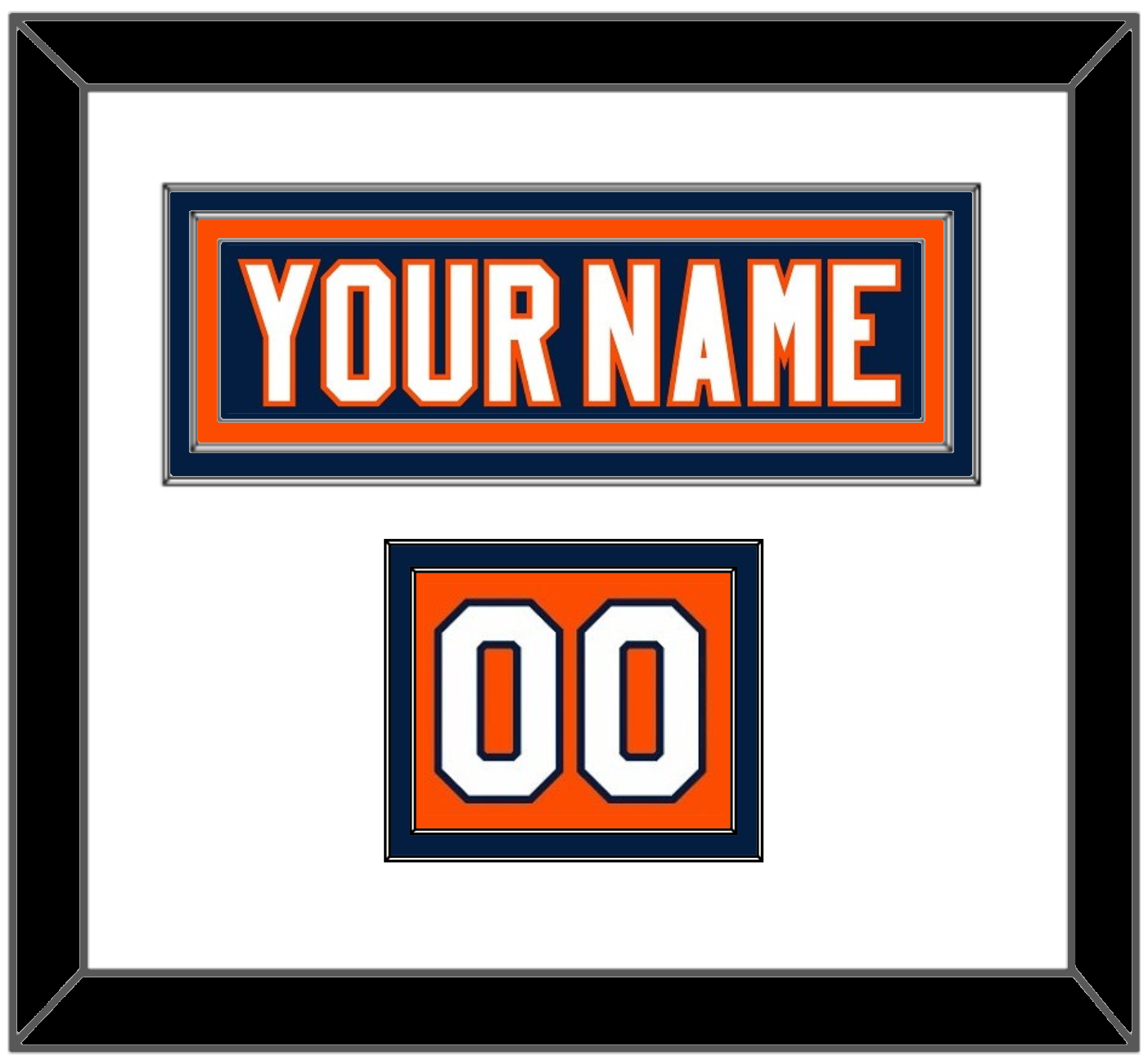 New York Nameplate & Number (Shoulder) - Home Blue (2007-2010) - Signature Tier 1