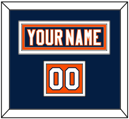 New York Nameplate & Number (Shoulder) - Home Blue (2007-2010) - Signature Tier 2