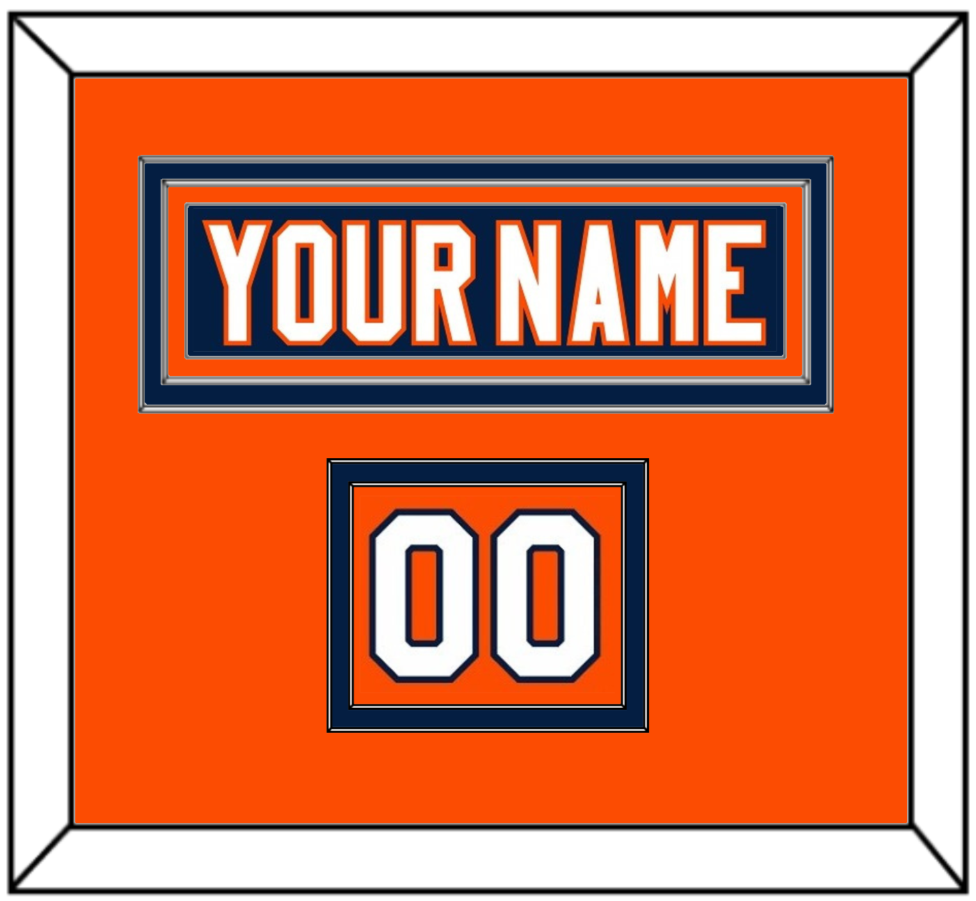 New York Nameplate & Number (Shoulder) - Home Blue (2007-2010) - Signature Tier 3