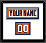 New York Nameplate & Number (Shoulder) - Road White (2007-2010) - Double Mat 1
