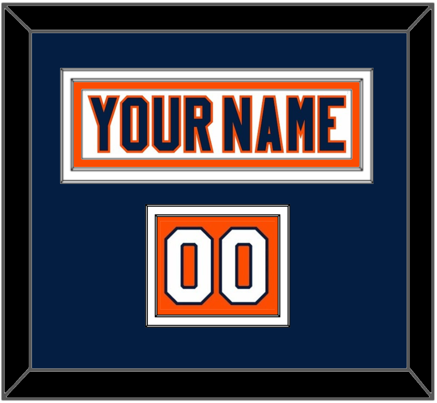 New York Nameplate & Number (Shoulder) - Road White (2007-2010) - Signature Tier 2