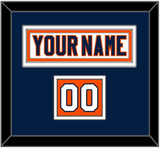 New York Nameplate & Number (Shoulder) - Road White (2007-2010) - Double Mat 2