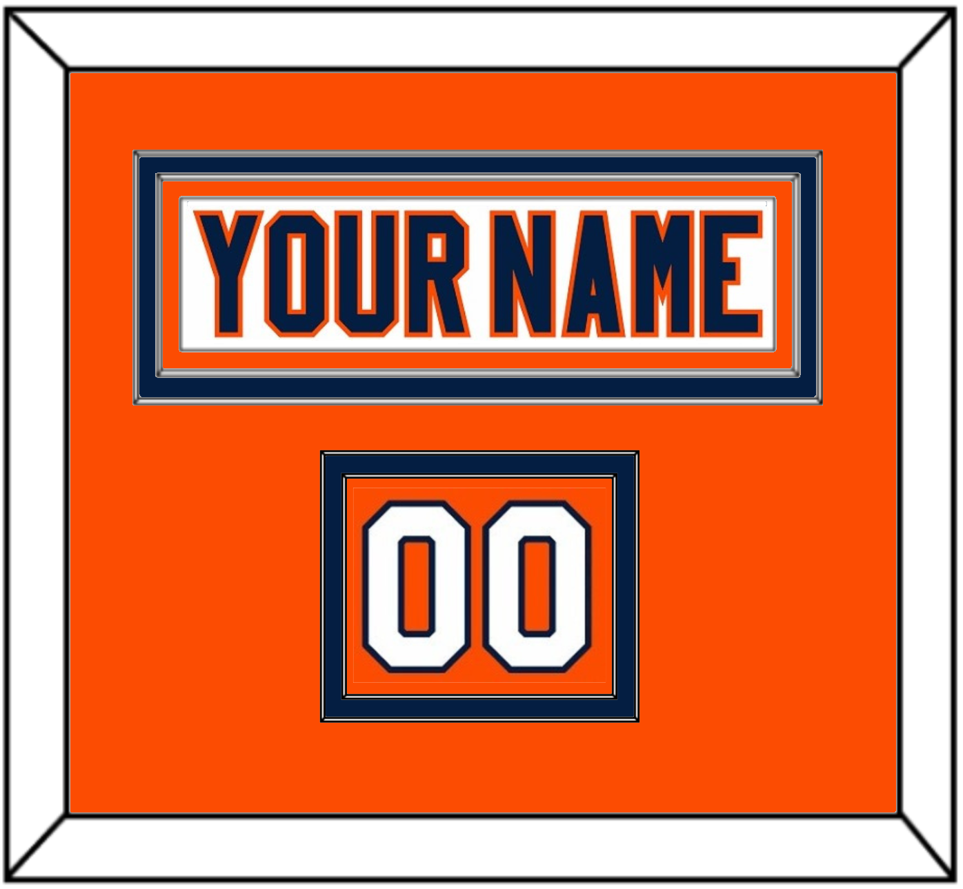 New York Nameplate & Number (Shoulder) - Road White (2007-2010) - Signature Tier 3