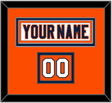 New York Nameplate & Number (Shoulder) - Road White (2007-2010) - Double Mat 3