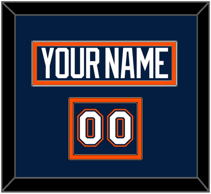 New York Nameplate & Number (Shoulder) - Road Blue Jersey (1998-2007) - Signature Tier 2