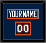 New York Nameplate & Number (Shoulder) - Road Blue Jersey (1998-2007) - Double Mat 2