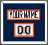 New York Nameplate & Number (Shoulder) - Home White Jersey (1998-2007) - Double Mat 2