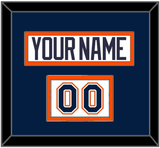 New York Nameplate & Number (Shoulder) - Home White Jersey (1998-2007) - Double Mat 2