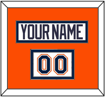 New York Nameplate & Number (Shoulder) - Home White Jersey (1998-2007) - Signature Tier 3